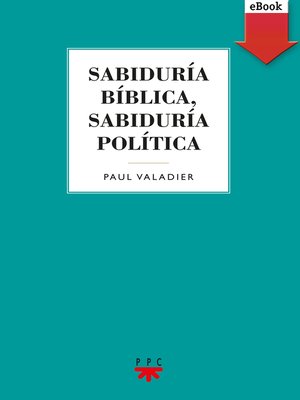 cover image of Sabiduría bíblica, sabiduría política